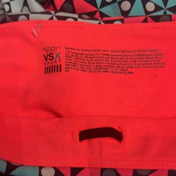 Victoria Secret Sports Set knockout Tight S & Matching Player Bra multicolor M - Picture 6 of 7